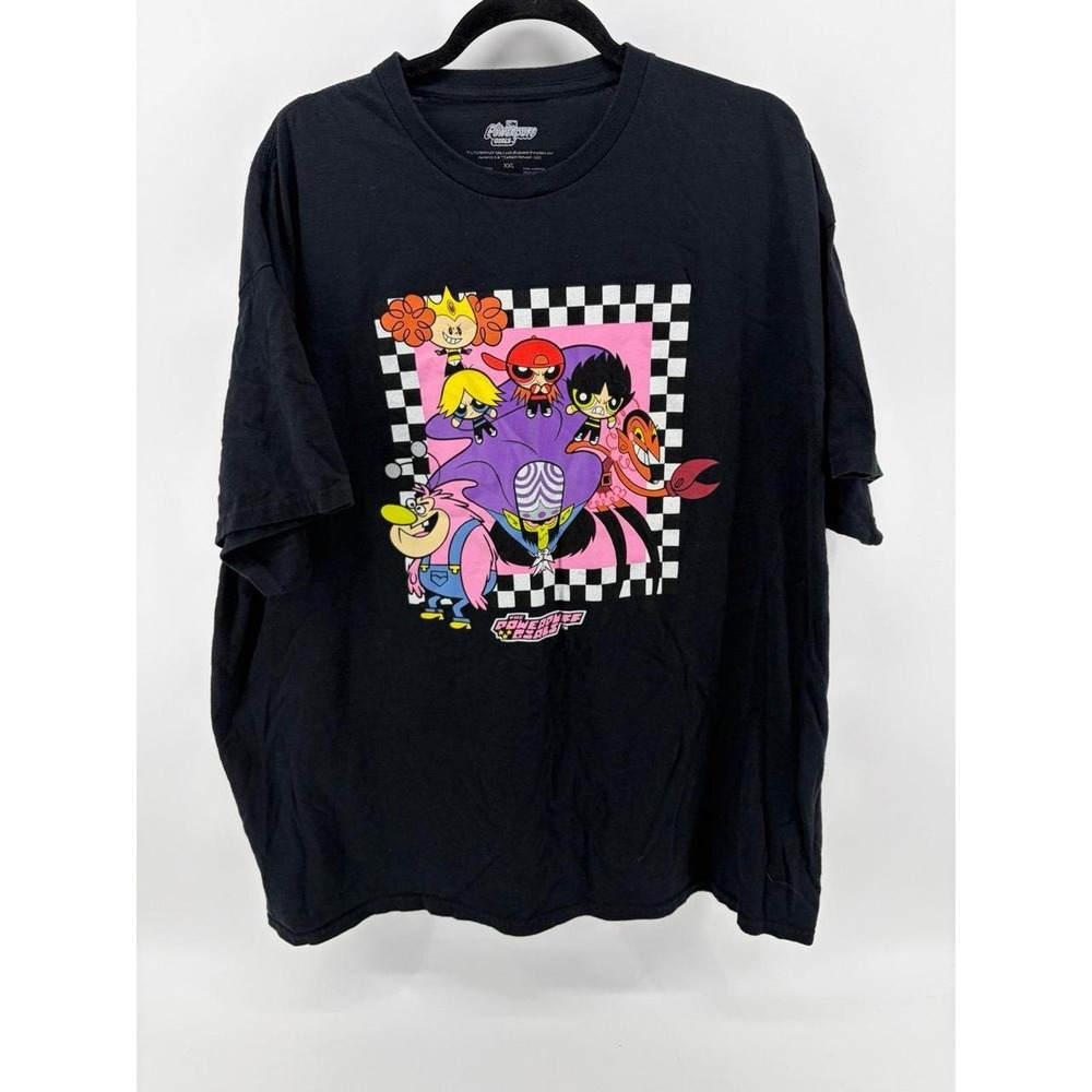 Cartoon Network, The Powerpuff Girls, Black Graphic Print, Unisex Size XXL